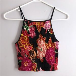 Cropped Floral Tanktop